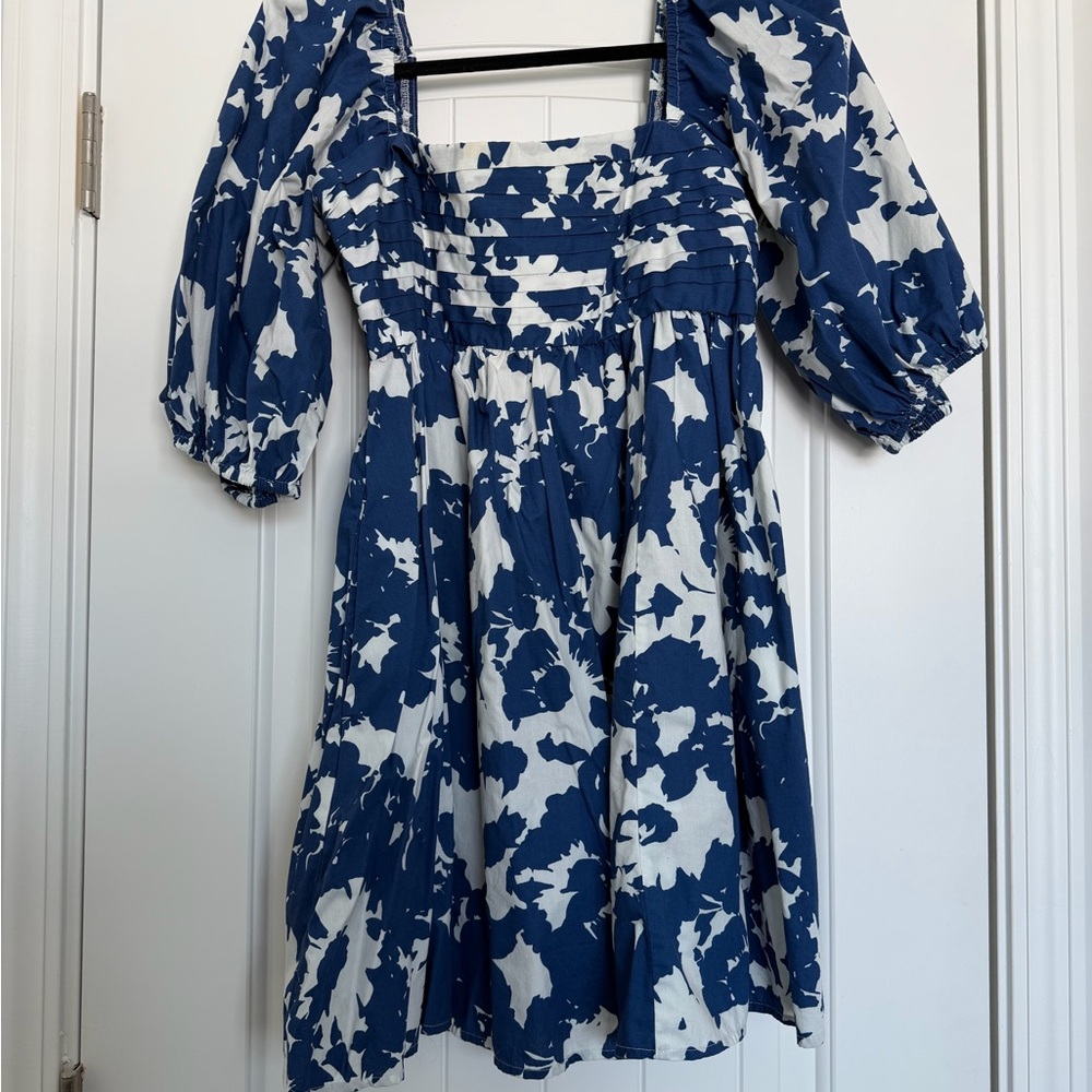 Abercrombie & Fitch Blue and White Mini Dress
